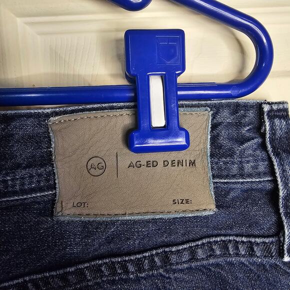 AG-ED Denim Tellis Modern Slim Jeans – Dark Wash, Straight Leg, Men's 34x31 - Picture 6 of 10